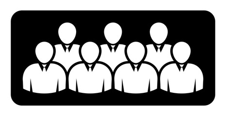 Symbol, ikona ludzi. Plik wektorowy. © robert6666