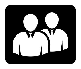 Symbol, ikona ludzi. Plik wektorowy.