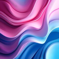 Fototapeta premium A pink and blue wave with a purple background, Generative Ai 