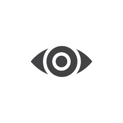 Eye icon simple vector symbol