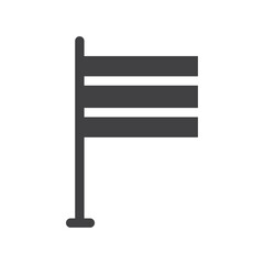 Obraz premium German Flag icon simple vector symbol