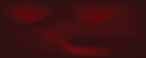 Fototapeta premium abstract red background with wavy lines pattern