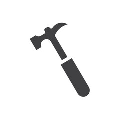 Hammer icon simple vector symbol