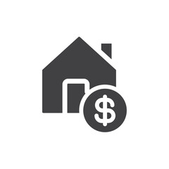 House price icon simple vector symbol