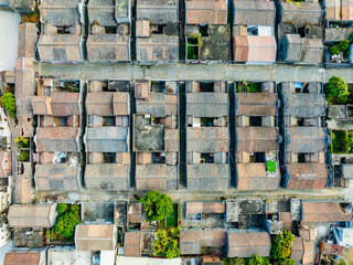 Aerial photography of 18 ancient dwellings in Yashao, Yangjiang, Guangdong