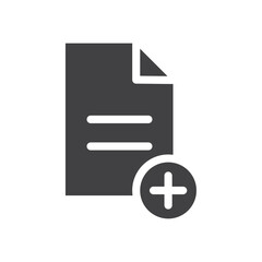Medical document file icon simple vector symbol