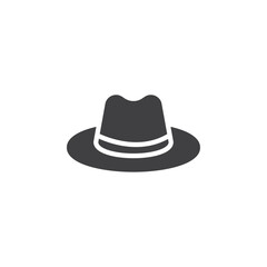 Mens Hat icon simple vector symbol