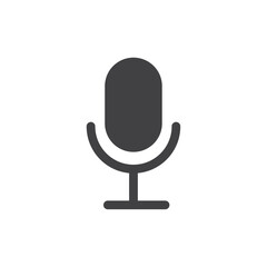 microphone icon simple vector symbol