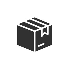 Packed box icon simple vector symbol