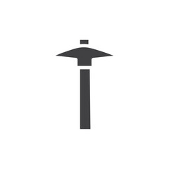 Pick ax icon simple vector symbol