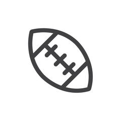 Rugby ball icon simple vector symbol