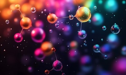 background with bubbles, Generative Ai


