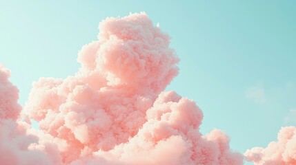 Cloudy sky background with a pastel colored, soft pastel colors.