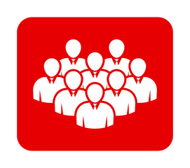 Symbol, ikona ludzi. Plik wektorowy.