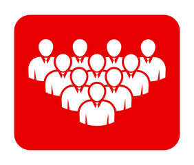 Symbol, ikona ludzi. Plik wektorowy.