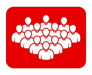 Symbol, ikona ludzi. Plik wektorowy.