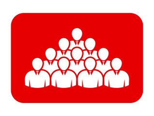 Symbol, ikona ludzi. Plik wektorowy.