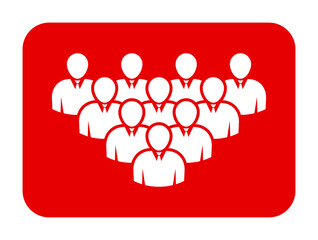 Symbol, ikona ludzi. Plik wektorowy.