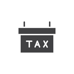 Tax Deadline icon simple vector symbol