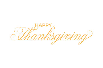 Happy thanksgiving typography