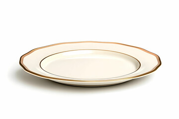 Elegant and Simple White Oval Plate with a Delicate Gold Trim for Serving Delicious Meals and Stylish Table Settings in Any Dining Occasion