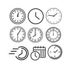 set of clocks