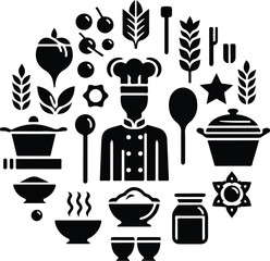 miscellaneous vector icon white background.