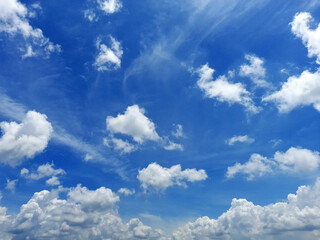 blue sky with white clouds