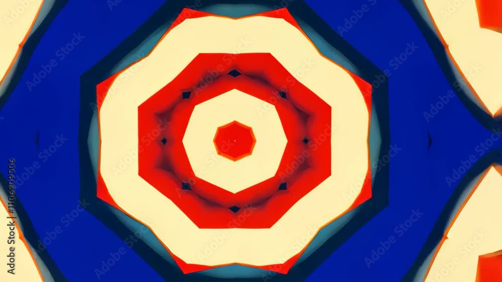 Poster a kaleidoscope of geometric shapes in freefall, creating a mesmerizing pattern of overlapping and in