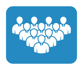 Symbol, ikona ludzi. Plik wektorowy.