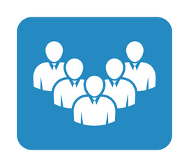 Symbol, ikona ludzi. Plik wektorowy.