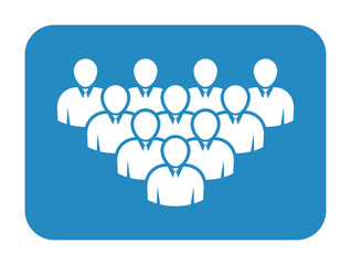 Symbol, ikona ludzi. Plik wektorowy.