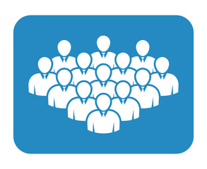 Symbol, ikona ludzi. Plik wektorowy.