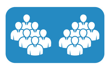 Symbol, ikona ludzi. Plik wektorowy.