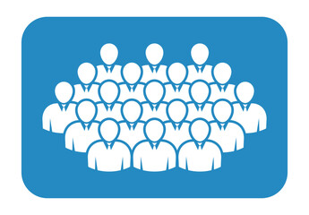 Symbol, ikona ludzi. Plik wektorowy.