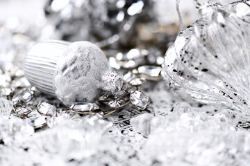 Close-up of a Christmas decoration. Soft focus.