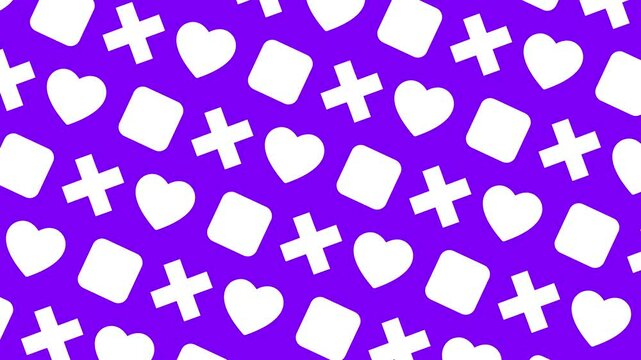 Fondo animado con s&iacute;mbolos minimalista