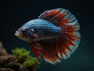 Fototapeta premium Halfmoon betta fish.