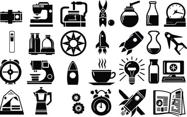 miscellaneous vector icon white background.