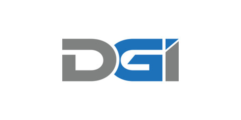 logo initial D G I icon vector