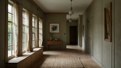 Obraz premium Hallway with a natural aesthetic.