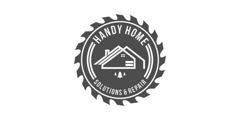 logo home furnishing icon vector