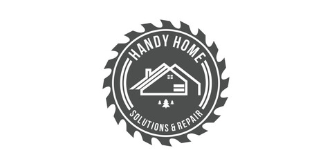 logo home furnishing icon vector