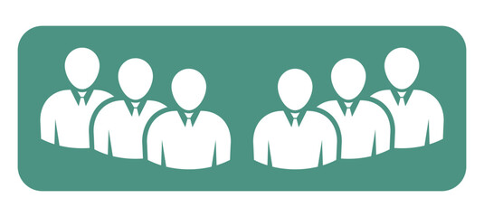 Symbol, ikona ludzi. Plik wektorowy. © robert6666