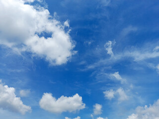 blue sky with white clouds