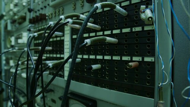 Old Soviet Telephone Exchange in Secret Underground Bunker. Telephone Exchange, Also Known as Telephone Switch or Central Office, is a Component in the Switched Telephone Network.