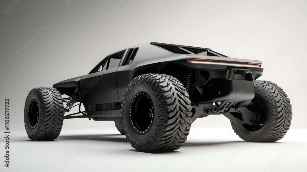 Poster this striking electric all-terrain vehicle combines modern design elements with robust features for 
