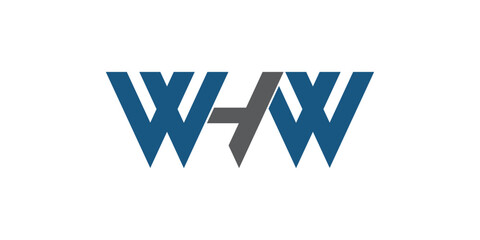logo initial W H W icon vector