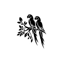 Two parrot branch.svg