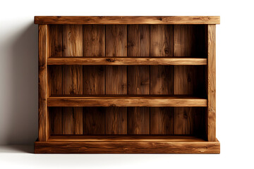 High-Quality Wooden Bookshelf with Four Compartments for Home and Office Storage